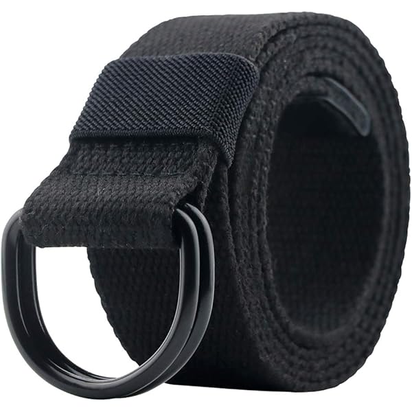 ALPHYLY D-ring Belt,Casual Canvas Belt for Men/Women, Width 1.5